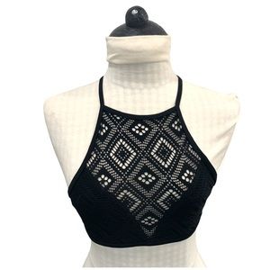 Aerie High Neck Crop bikini top